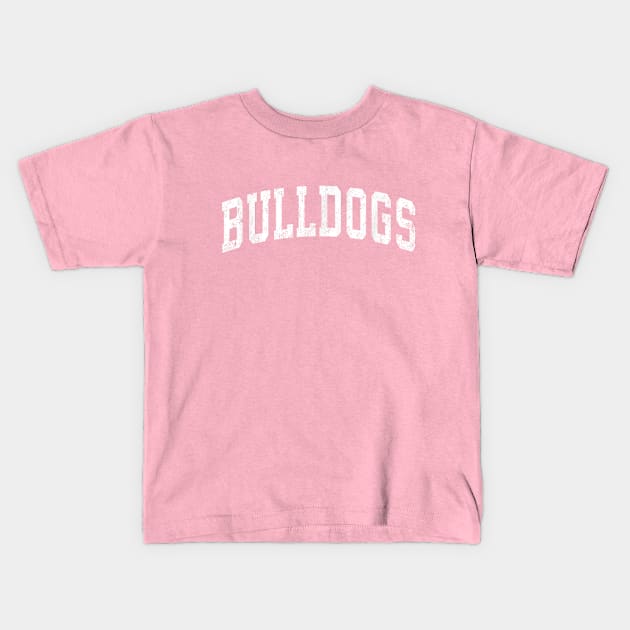 bulldogs mascot Kids T-Shirt by Palette Harbor